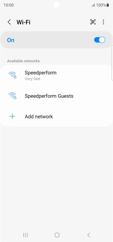 Press the menu icon.