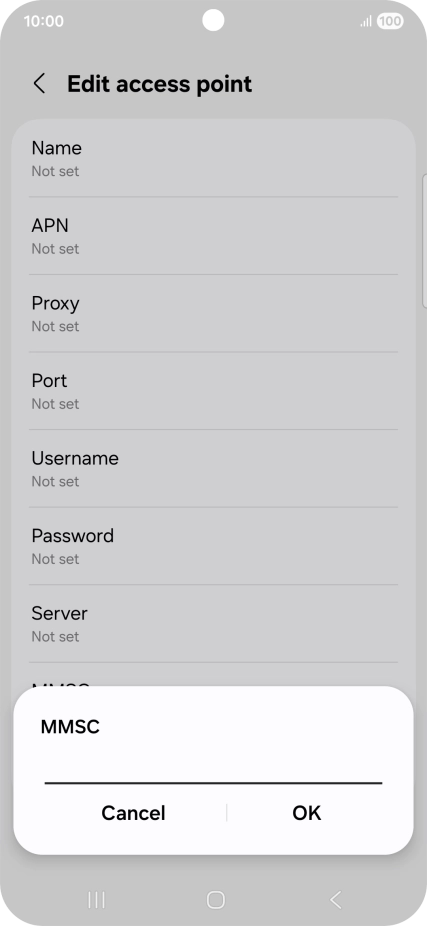 Key in http://pxt.vodafone.net.au/pxtsend and press OK.