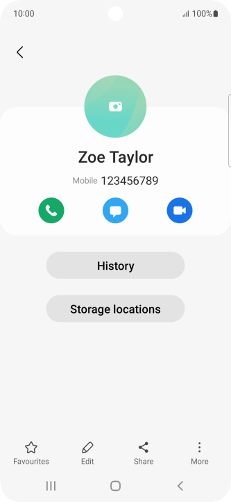 Press the Home key to return to the home screen.