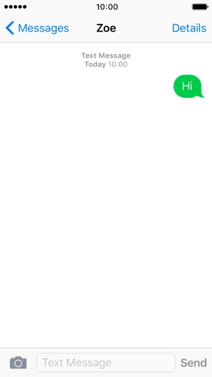 Press the Home key to return to the home screen.