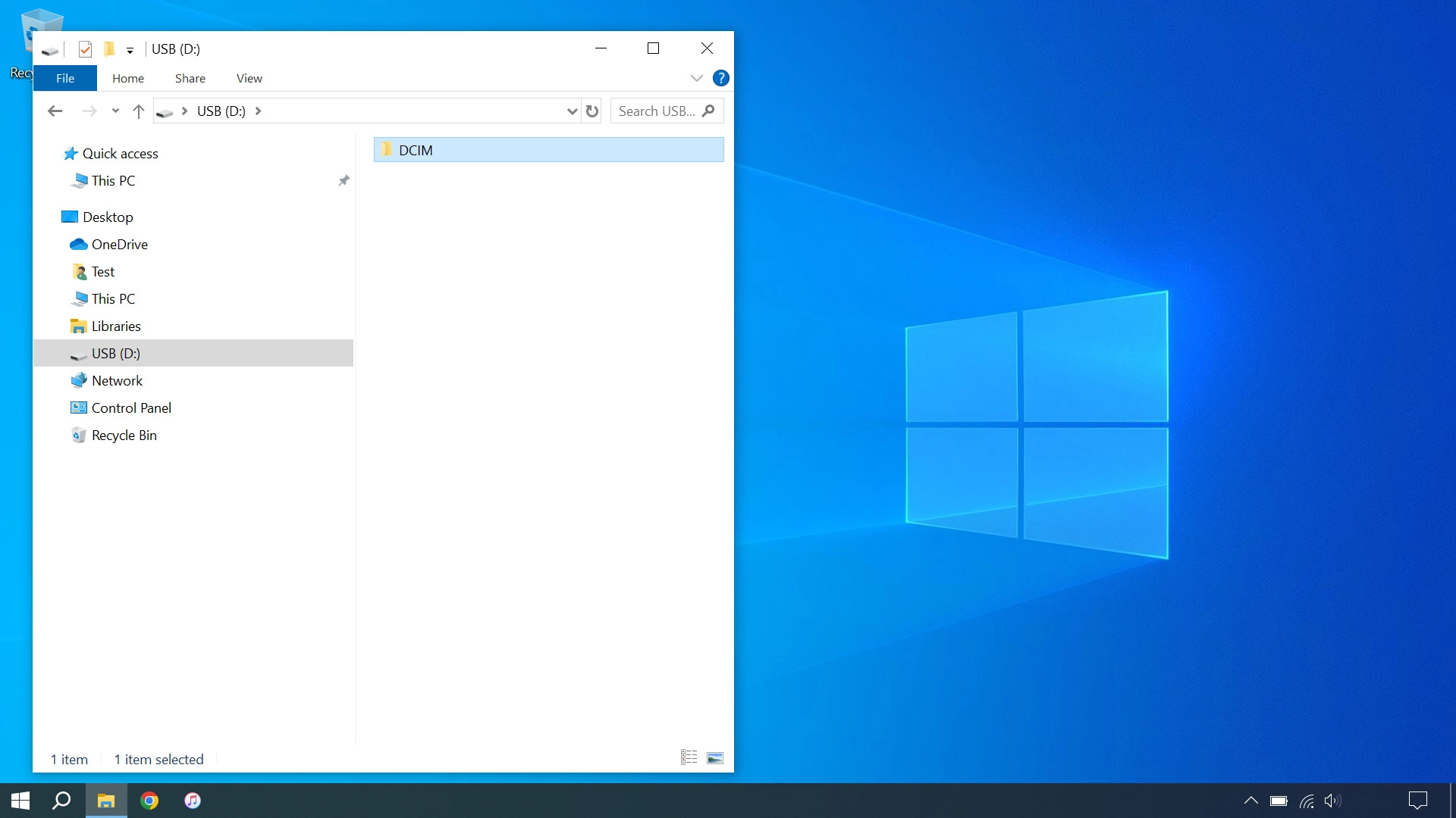 Go to the required folder in your tablet's file system.