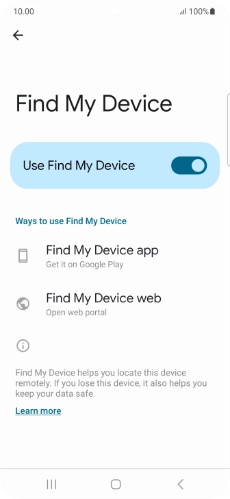 Press the Home key to return to the home screen.