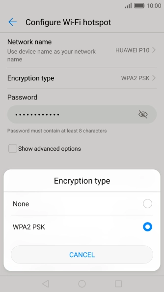 Press WPA2 PSK.