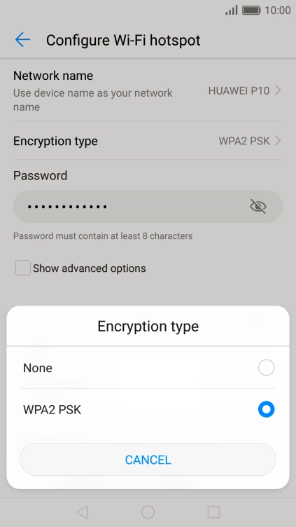 Press WPA2 PSK.