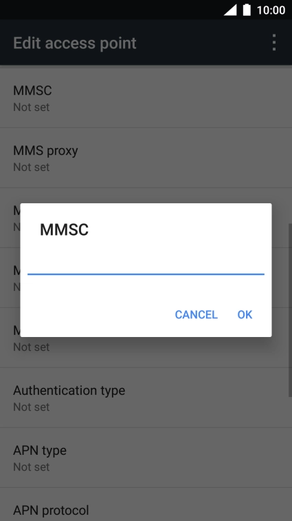 Key in http://pxt.vodafone.net.au/pxtsend and press OK.