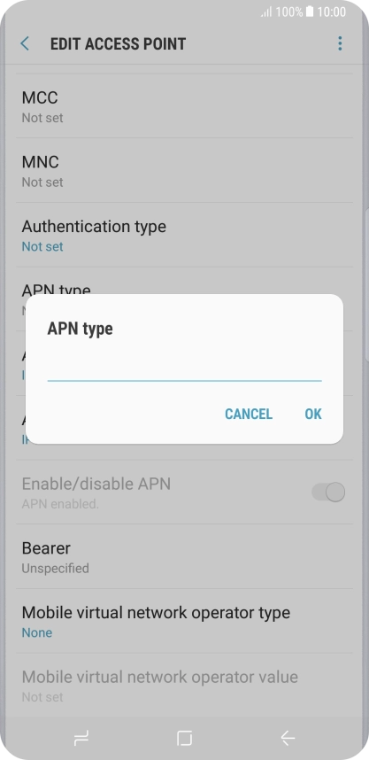 Key in mms and press OK.