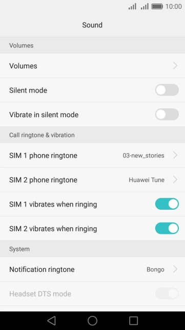 Press the Home key to return to the home screen.
