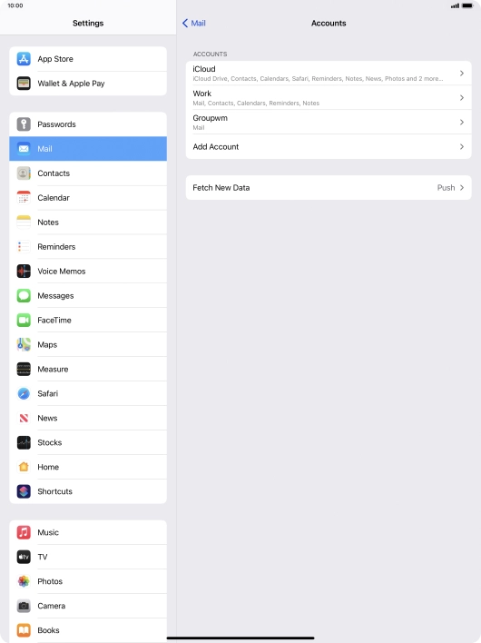 Press Fetch New Data.