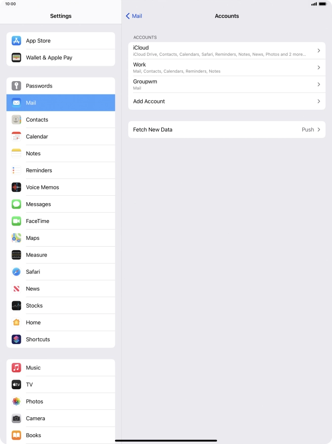 Press Fetch New Data.