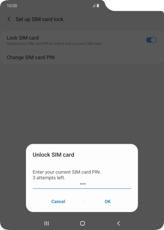 Key in your PIN and press OK.