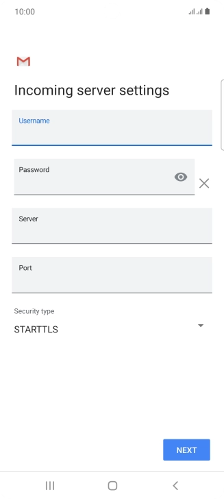 Press the field below 