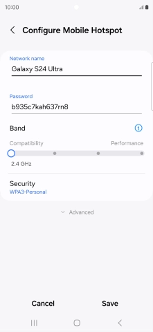 Press the field below 