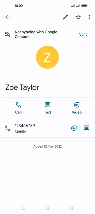Press the Home key to return to the home screen.
