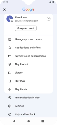 Press Manage apps and device.
