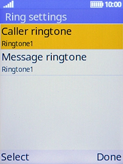 Select Caller ringtone.