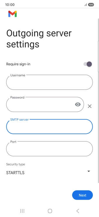 Press the field below 