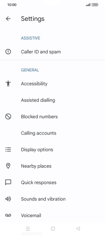 Press Calling accounts.