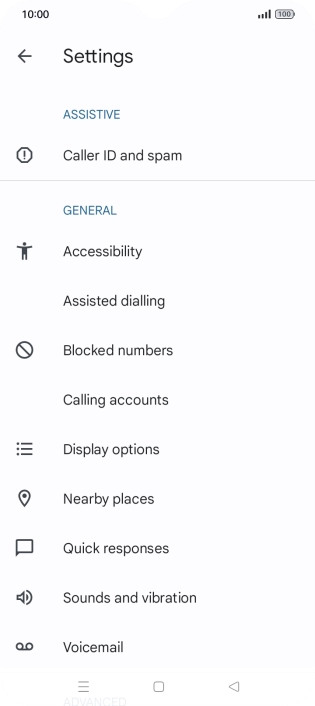 Press Calling accounts.