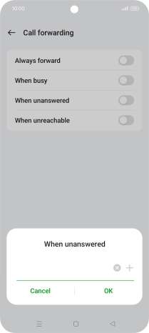 Key in +61414121121 and press OK.