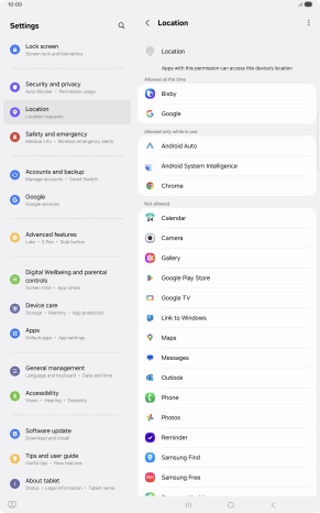 Press the required app.