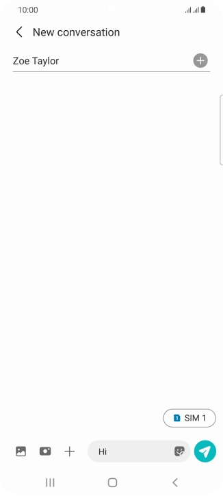 Press the picture icon. Press the picture icon.