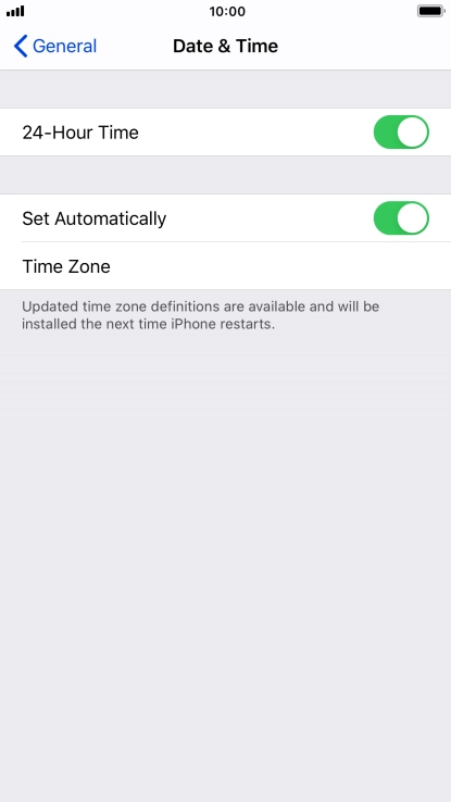 Press the Home key to return to the home screen.