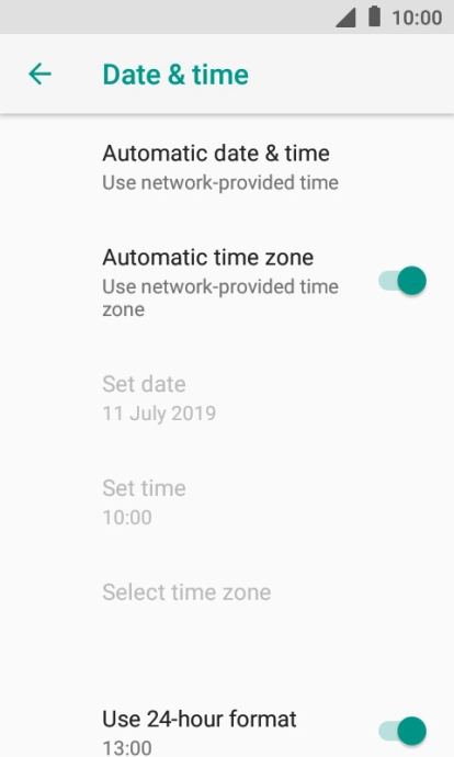 Press the Home key to return to the home screen.