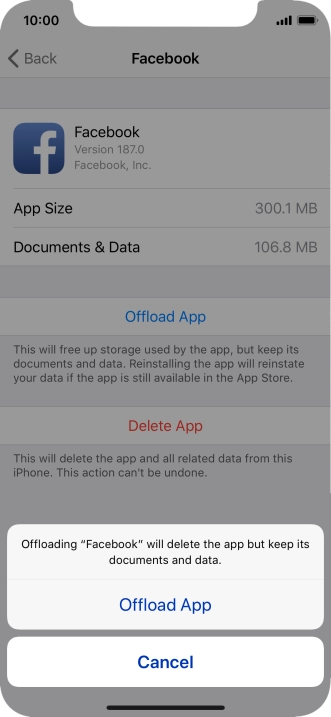 Press Offload App.