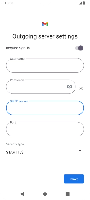 Press the field below 