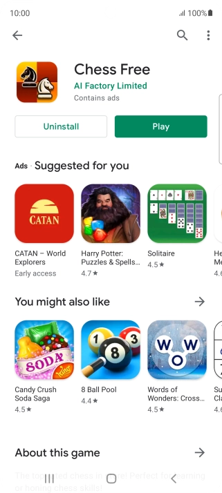 Press the Home key to return to the home screen.