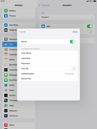 Press Authentication.