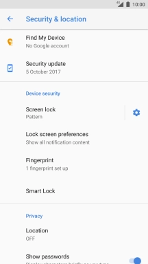 Press Screen lock and key in the current phone lock code.