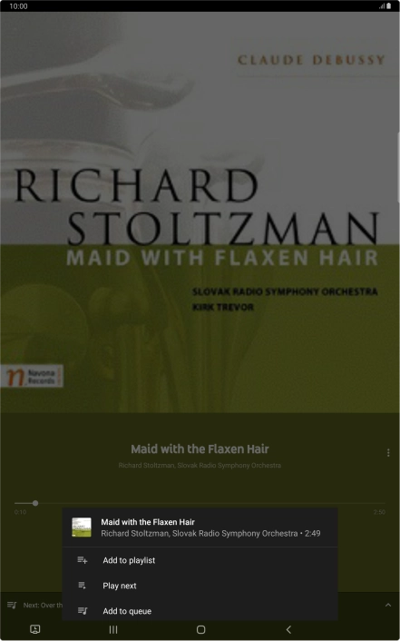 Press Add to playlist.