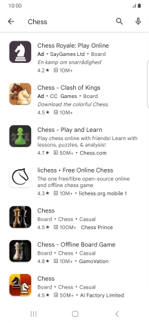 Press the required app.