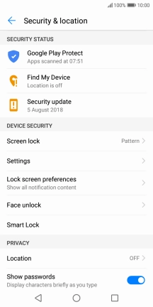 Press Screen lock.