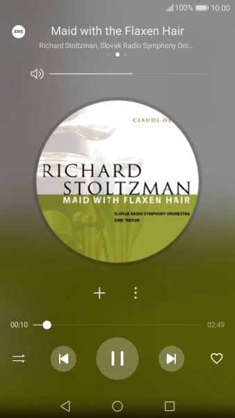 Press arrow right to go to the next audio file.