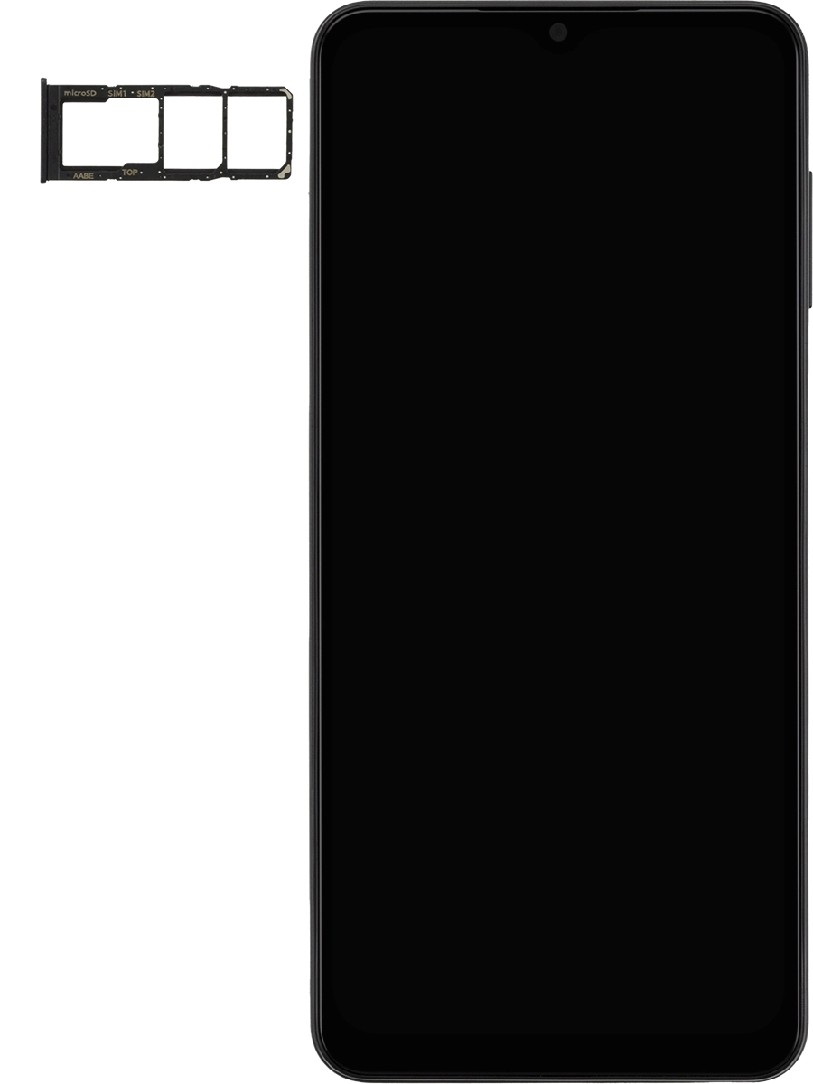 Turn your SIM so the angled corner of the SIM matches the angled corner of the SIM holder and place your SIM in the SIM holder.