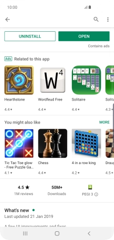 Press the Home key to return to the home screen.