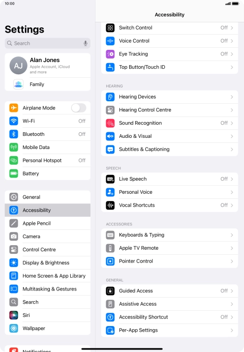 Press the required category below 
