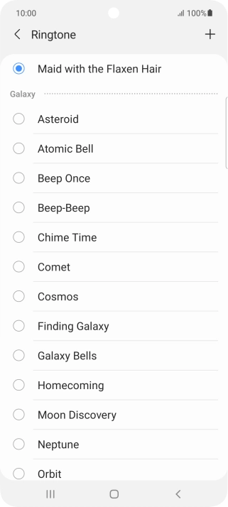 Press the Home key to return to the home screen.