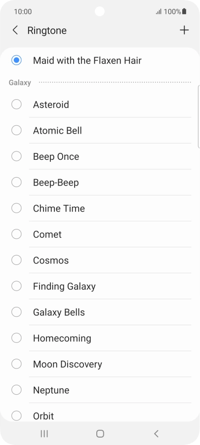 Press the Home key to return to the home screen.
