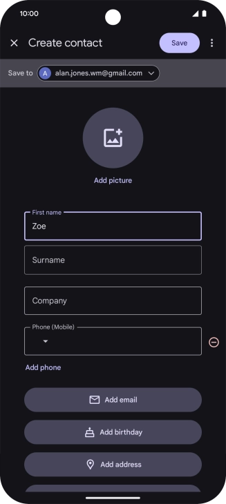 Press Surname and key in the required last name.