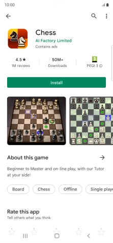 Press Install and follow the instructions on the screen to install the app.