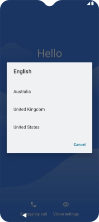 Press the required country or area.