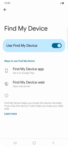 Press the Home key to return to the home screen.