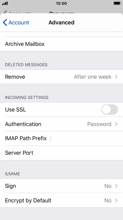 Press Authentication.