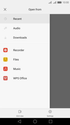 Press Music and go to the required folder.