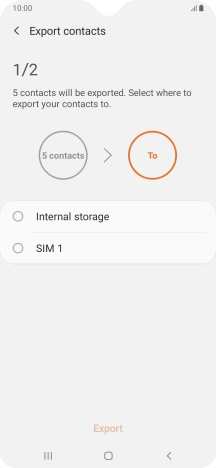 Press the name of the SIM.