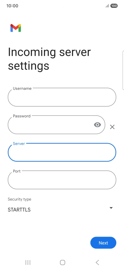 Press the field below 