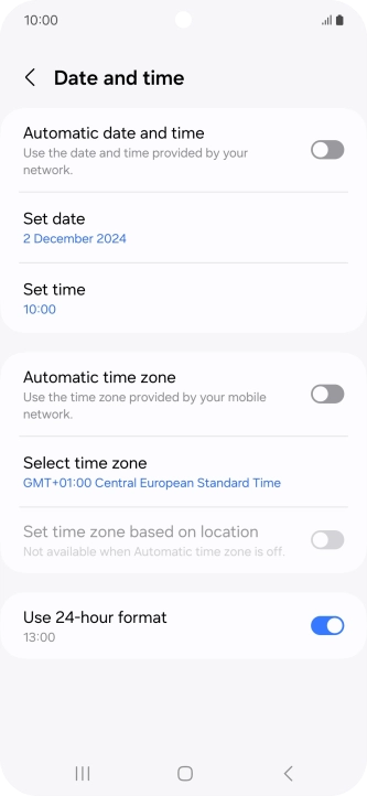 Press the indicator next to Press the indicator next to